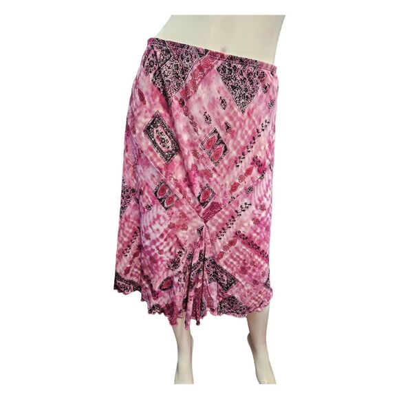 John Paul Richard Pink Maxi Skirt XL Vintage 90's - Picture 1 of 5